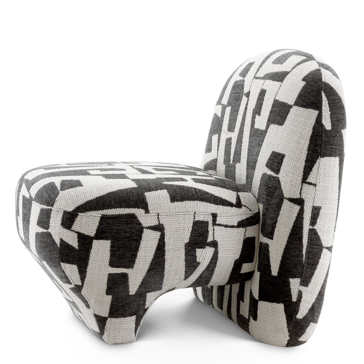 Upholstered Black Accent Chair Lugo | Eichholtzmh.com