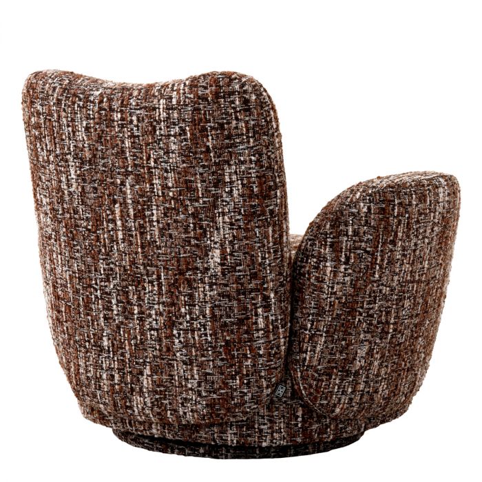 Swivel Chair Merida bouclé sonata red