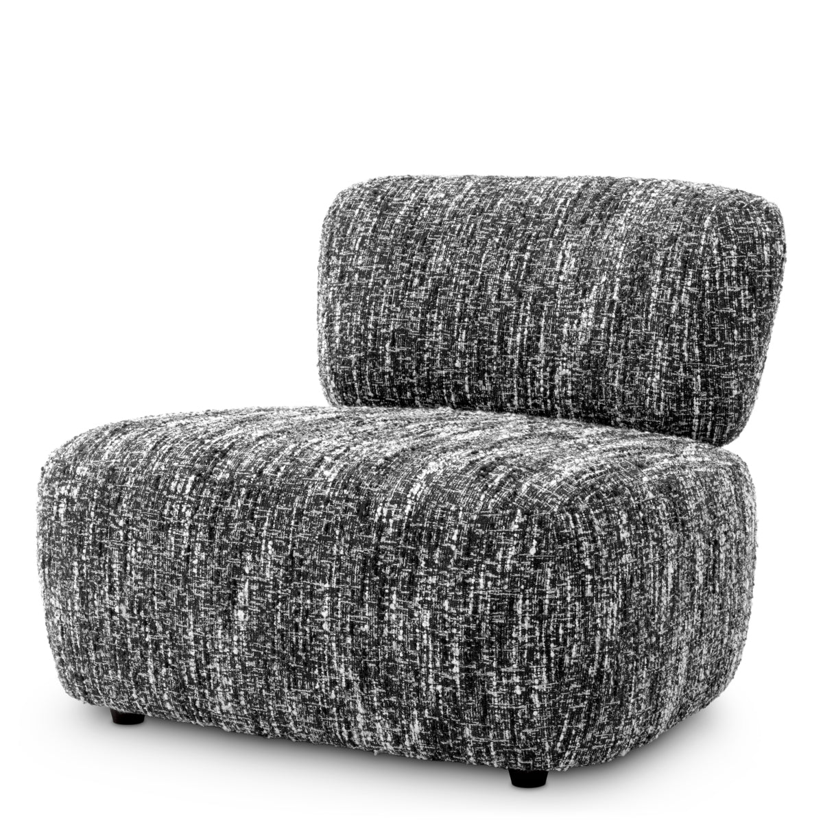 Black Boucle Lounge Chair Leon | Eichholtzmh.com