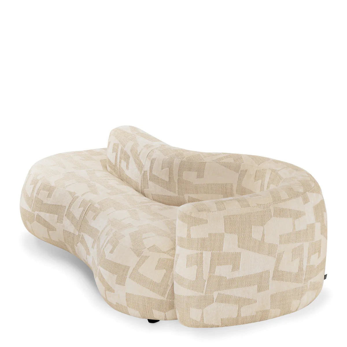 Geometric Pattern Curved Sofa Julita | Eichholtzmh.com
