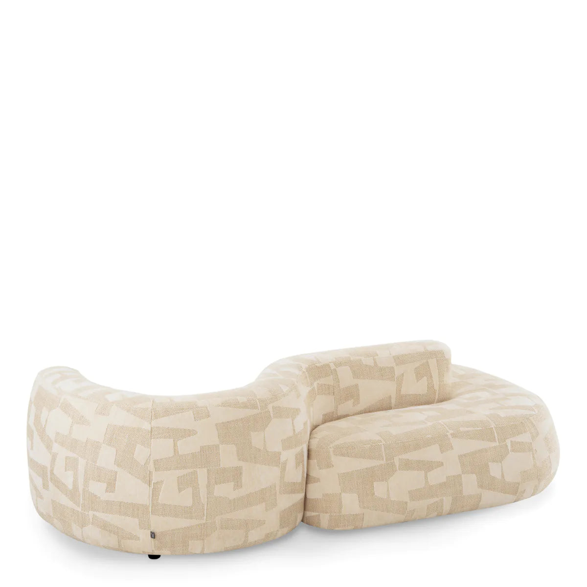 Geometric Pattern Curved Sofa Julita | Eichholtzmh.com