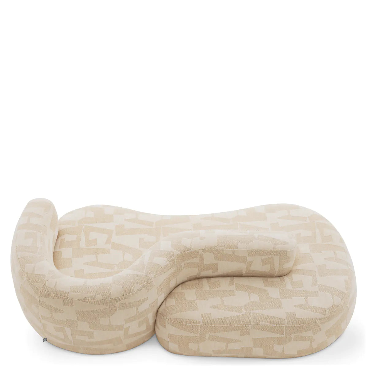 Geometric Pattern Curved Sofa Julita | Eichholtzmh.com