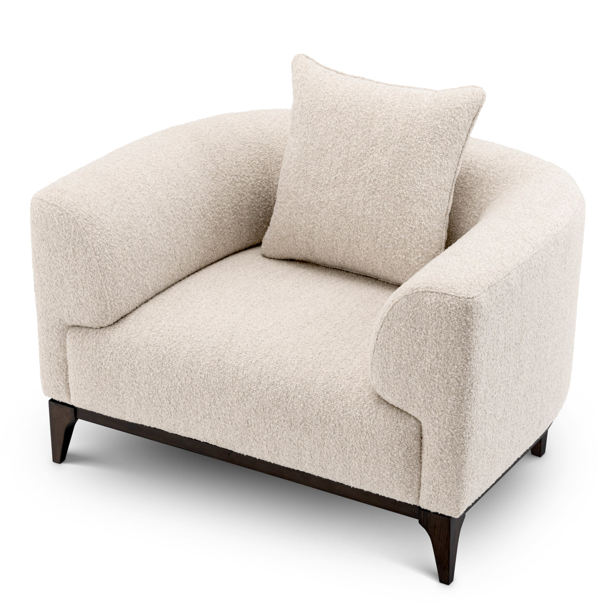 Chalk Boucle Accent Chair Brannan | Eichholtzmh.com