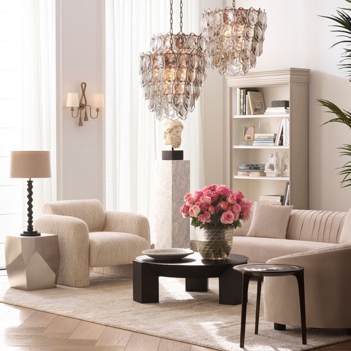 Chair Vesper bouclé sonata cream