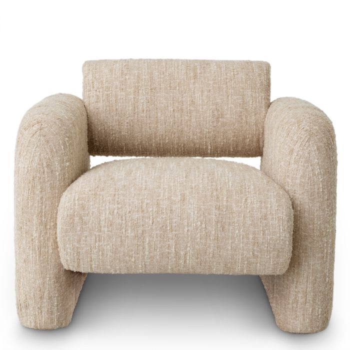Chair Vesper bouclé sonata cream