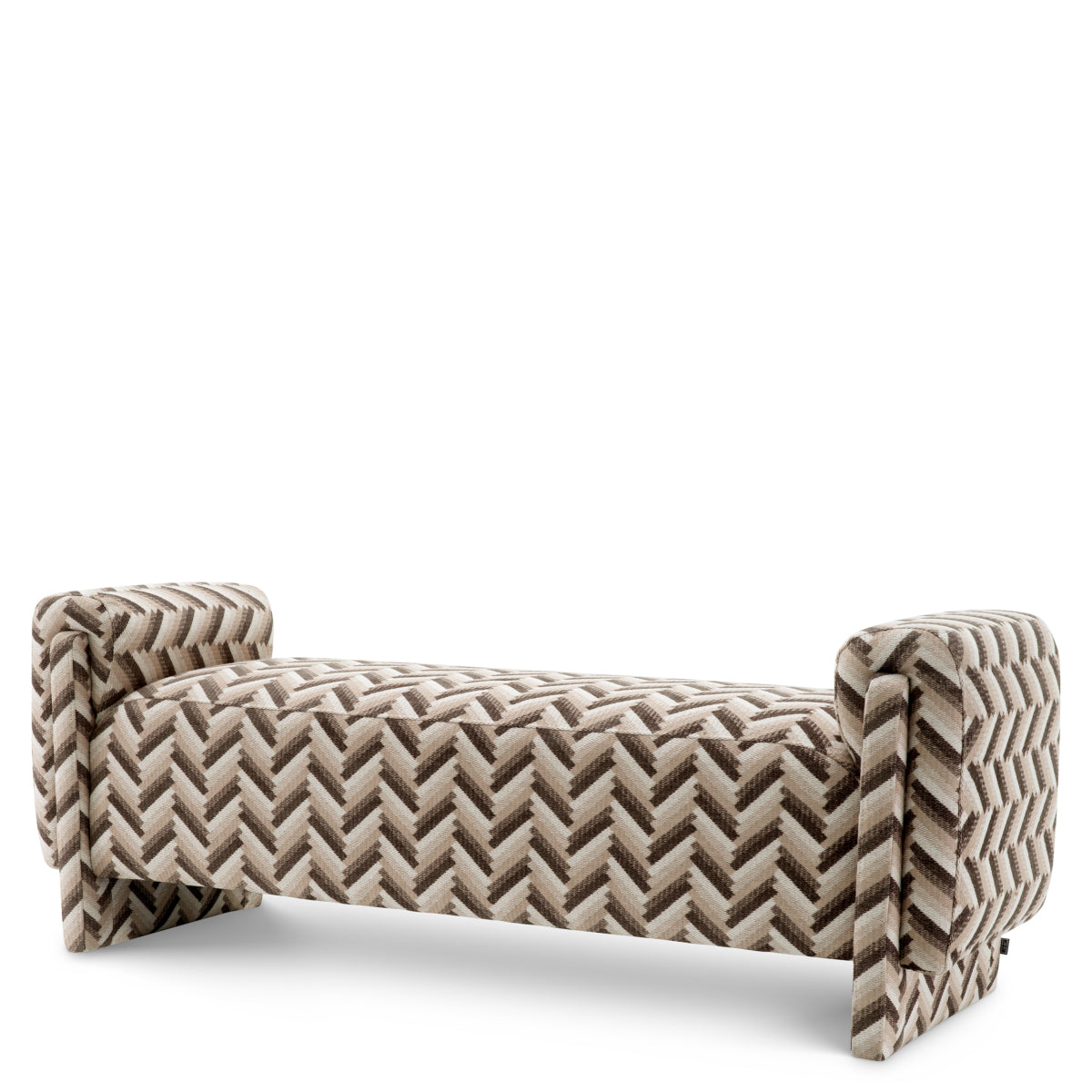 Chevron Brown Bench Del Vale | Eichholtzmh.com