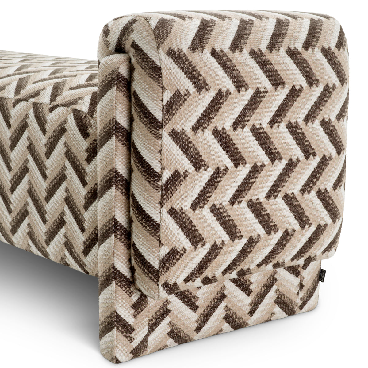Chevron Brown Bench Del Vale | Eichholtzmh.com