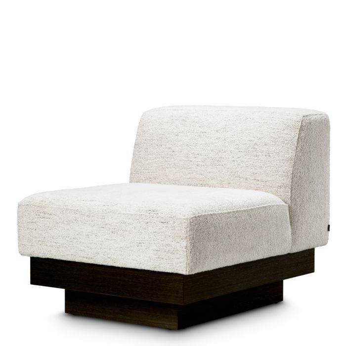 Chair Bastion seashell off-white charcoal veneer