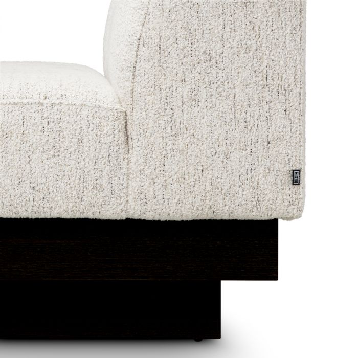 Chair Bastion seashell off-white charcoal veneer