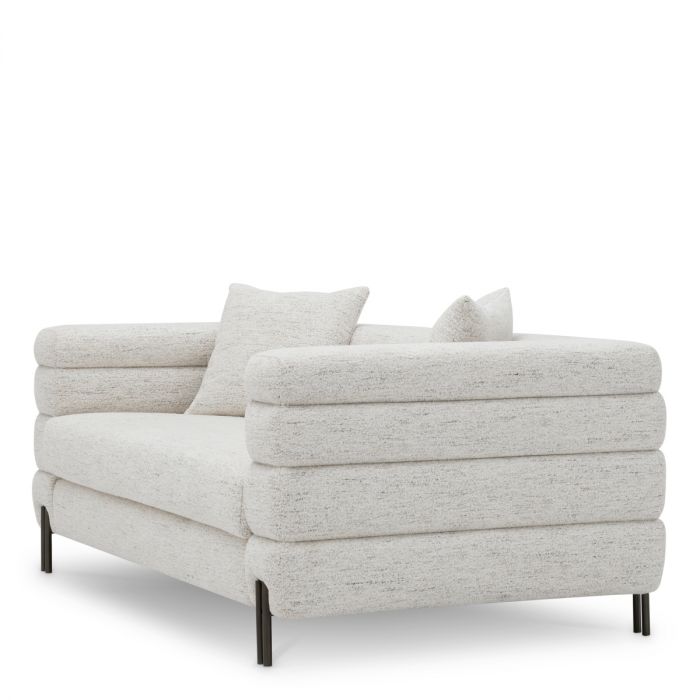 Sofa York S seashell off-white bronze finish