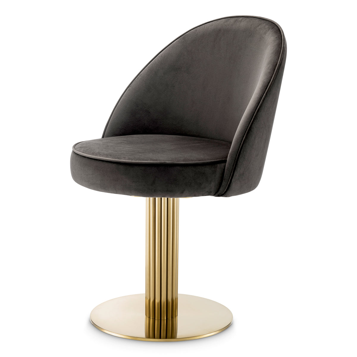 Gray Velvet Dining Chair Dorland | Eichholtzmh.com