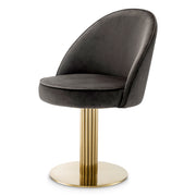 Gray Velvet Dining Chair Dorland | Eichholtzmh.com