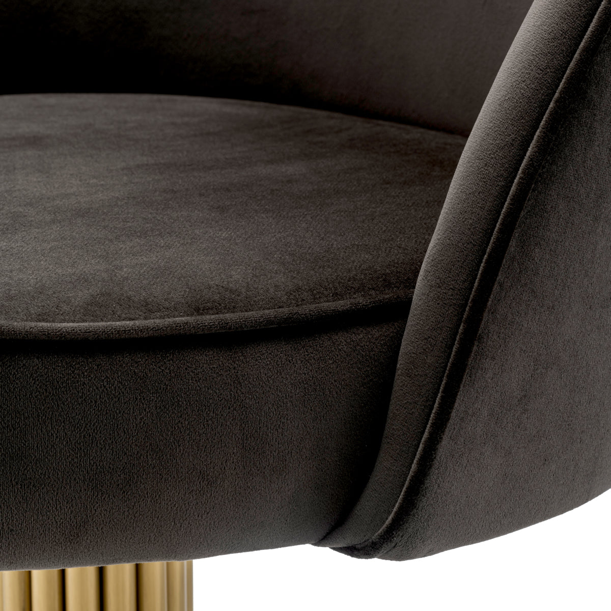 Gray Velvet Dining Chair Dorland | Eichholtzmh.com