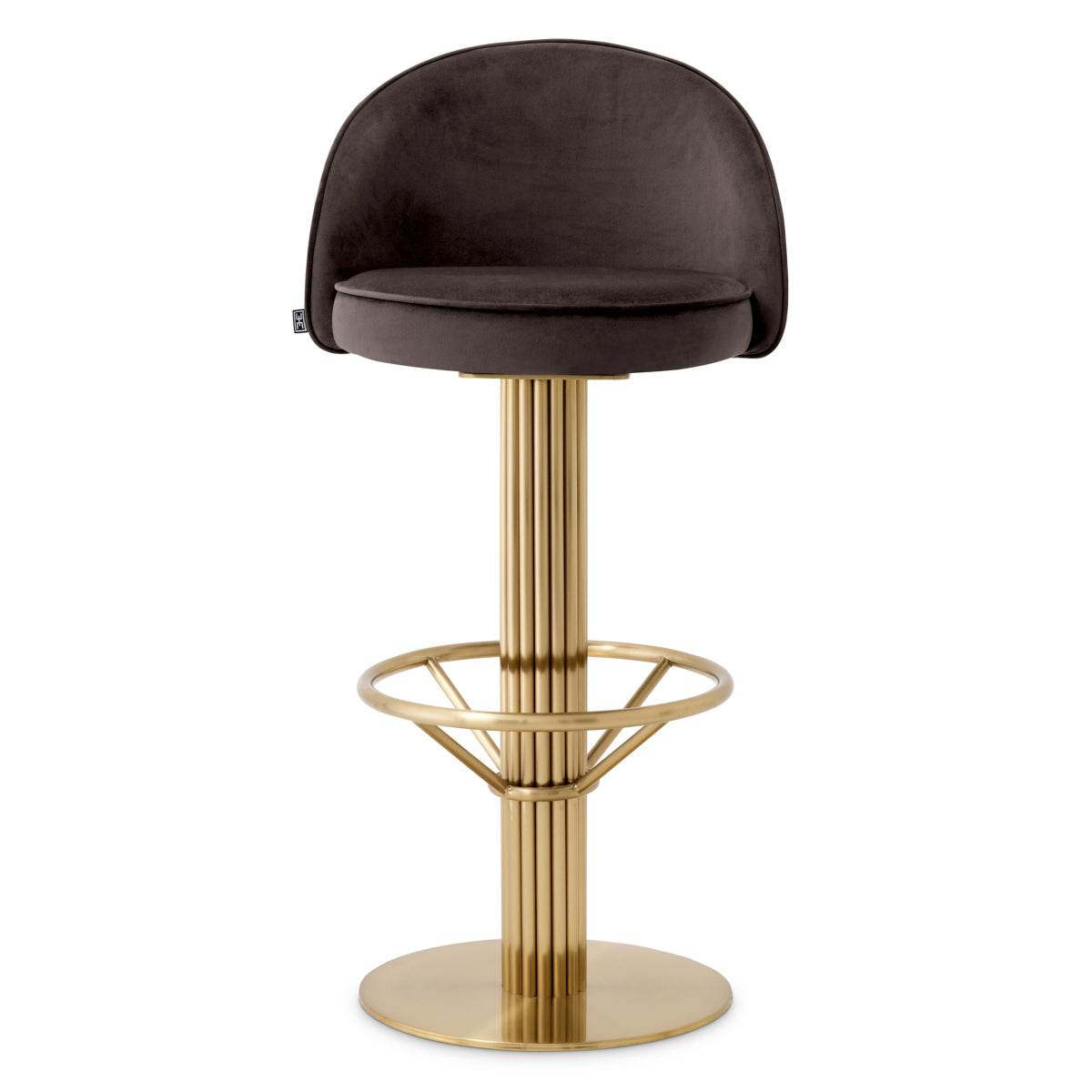 Gray Velvet Bar Stool Dorland | Eichholtzmh.com