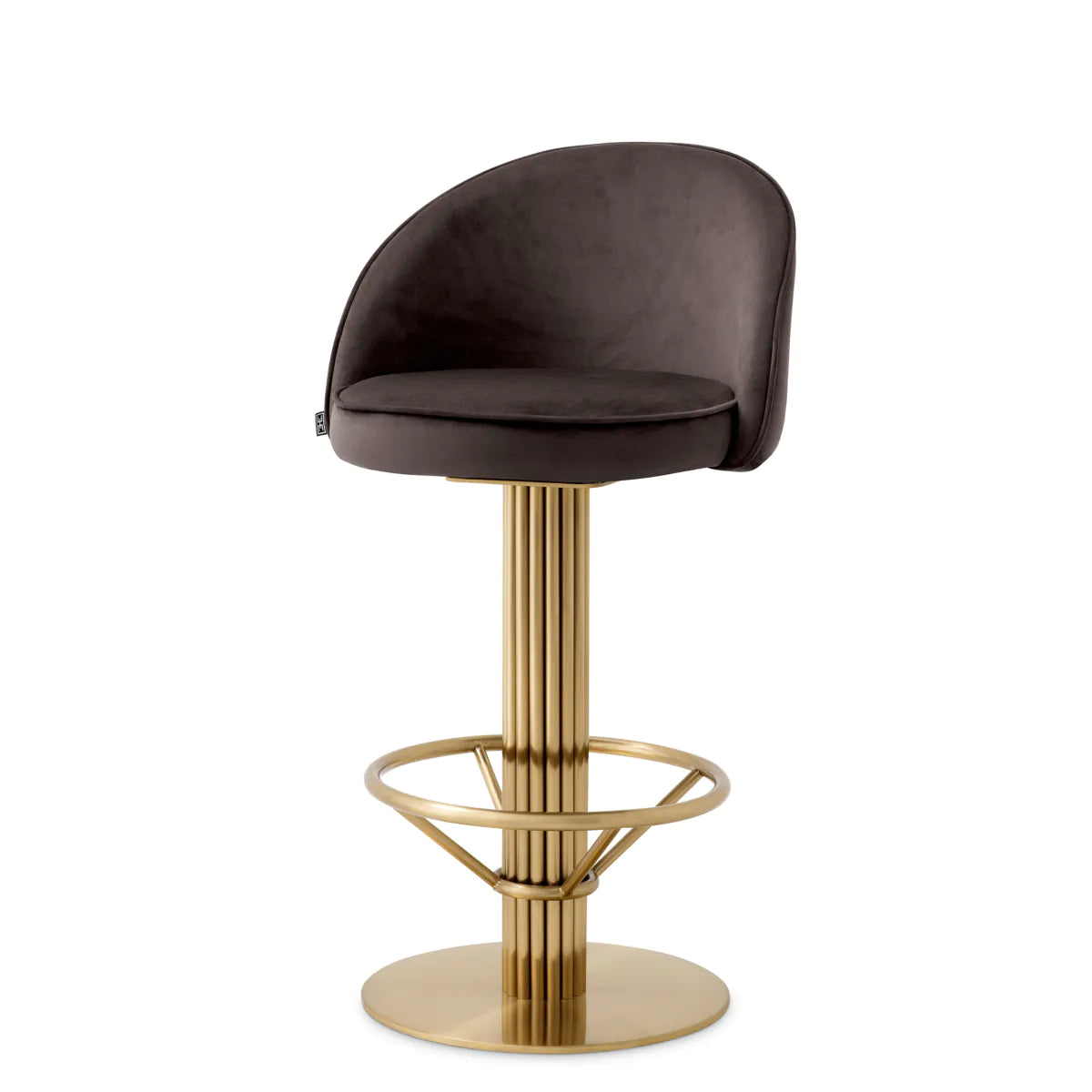 Gray Velvet Counter Stool Dorland | Eichholtzmh.com