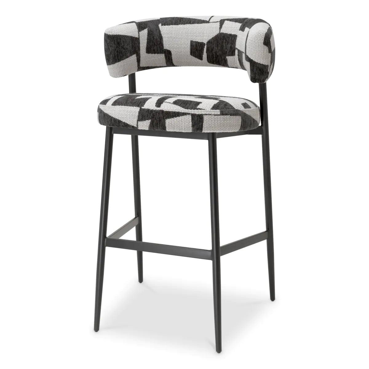 Brooklyn Black Bar Stool Folsom | Eichholtzmh.com