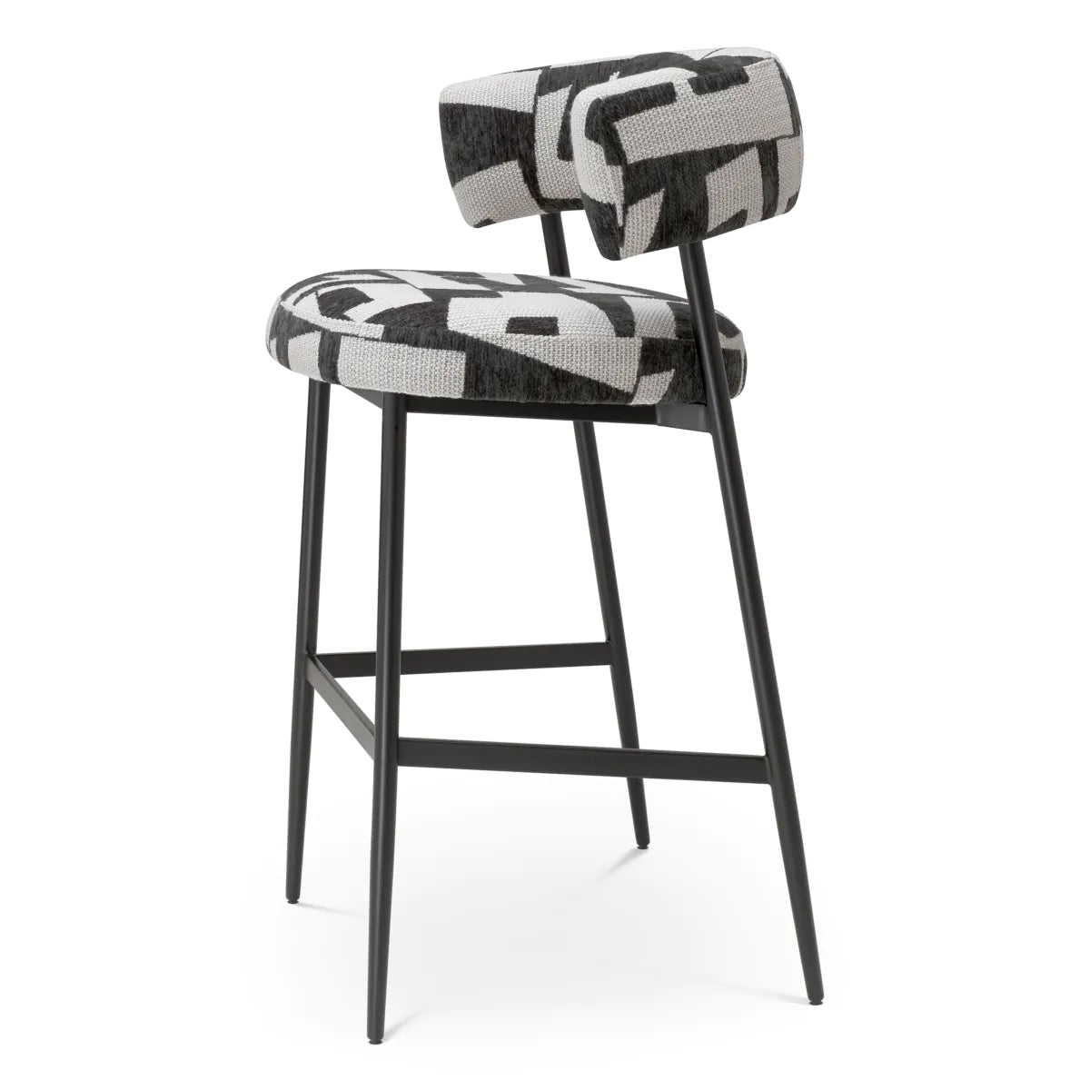 Brooklyn Black Bar Stool Folsom | Eichholtzmh.com