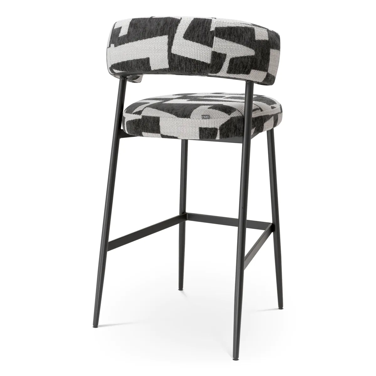 Brooklyn Black Bar Stool Folsom | Eichholtzmh.com