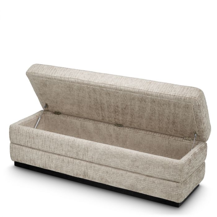 Bench Valmont creststone beige ebony finish