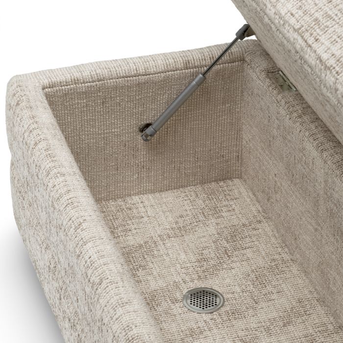 Bench Valmont creststone beige ebony finish