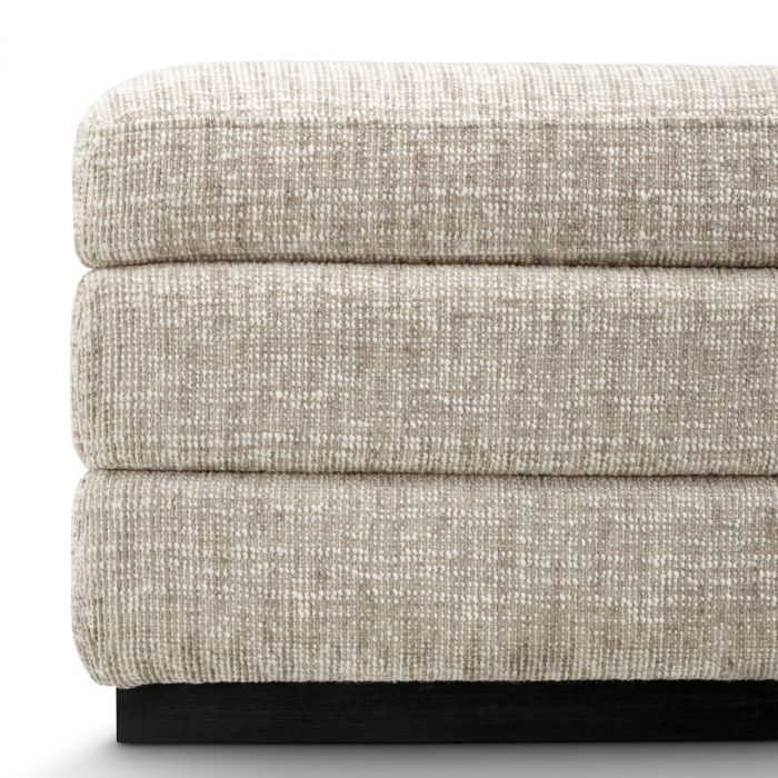 Bench Valmont creststone beige ebony finish