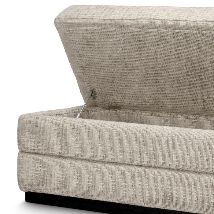Bench Valmont creststone beige ebony finish