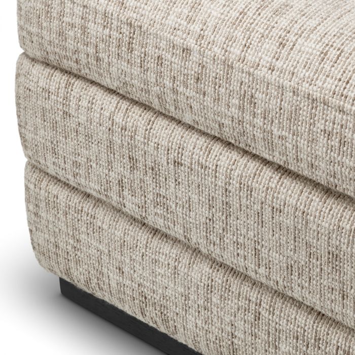 Stool Valmont creststone beige ebony finish