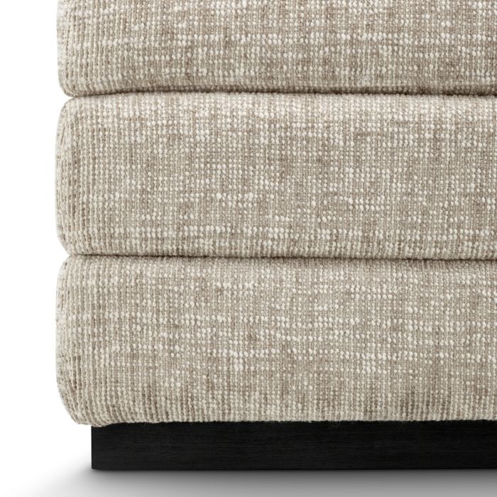 Stool Valmont creststone beige ebony finish