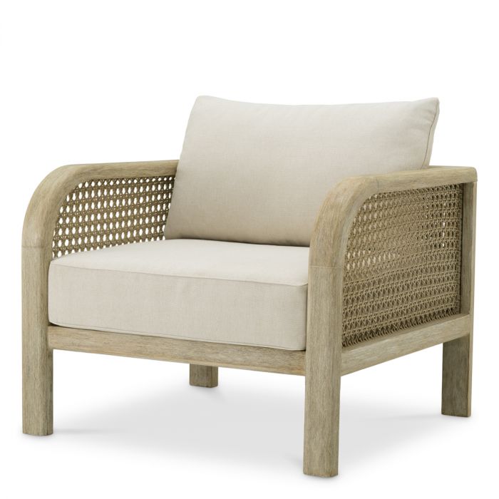 Outdoor Chair Julian aged teak viola sand
