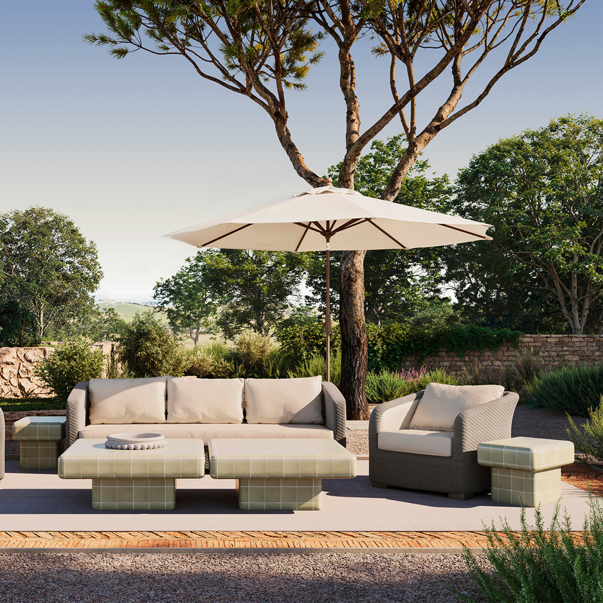 Rattan Look Outdoor Sofa Bryson | Eichholtzmh.com