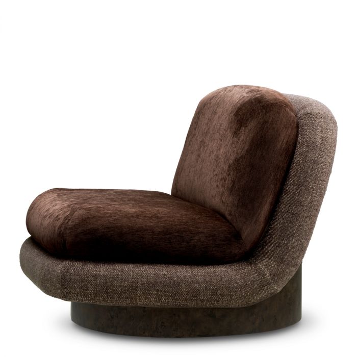 Swivel Chair Galiano bayard brown renato brown dark brown mappa burl veneer