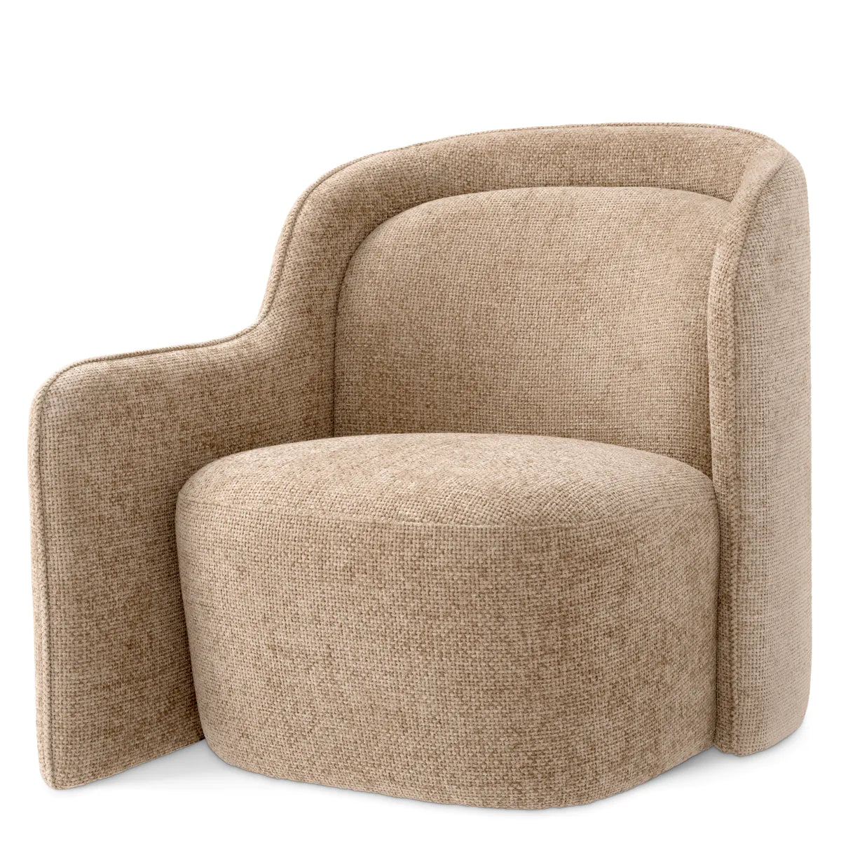 Lyssa Sand Upholstered Armchair Barrier | Eichholtzmh.com