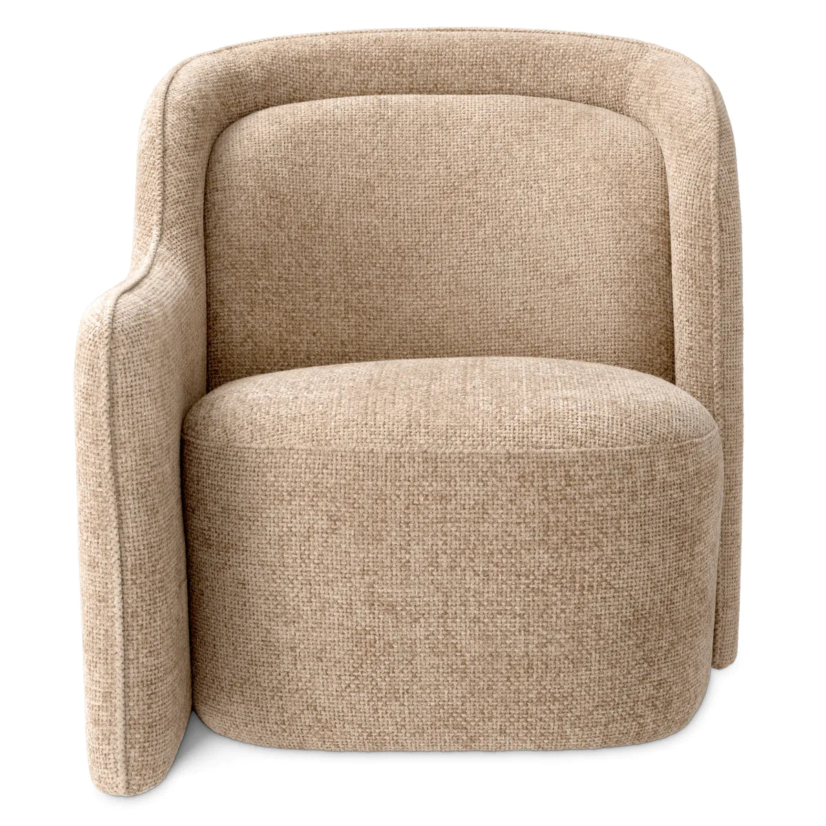 Lyssa Sand Upholstered Armchair Barrier | Eichholtzmh.com