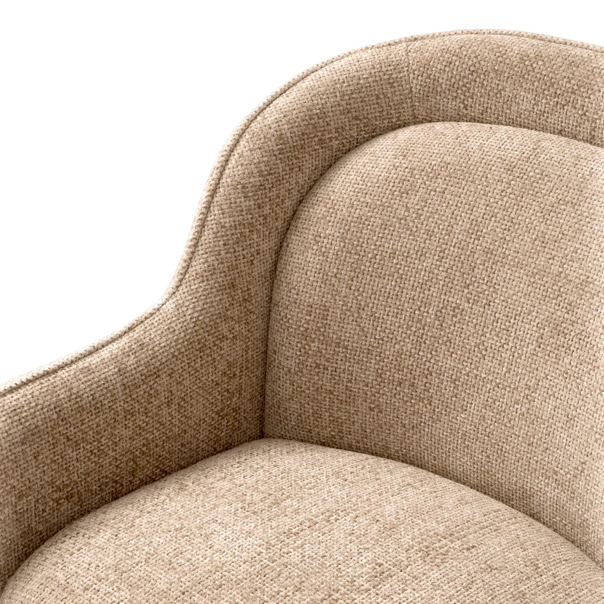 Lyssa Sand Upholstered Armchair Barrier | Eichholtzmh.com