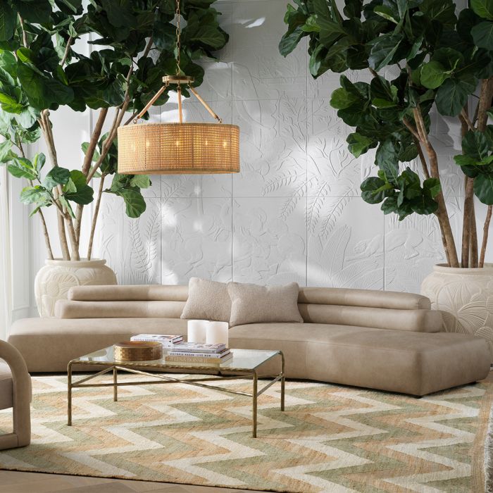 Sofa Marvella faux leather valente beige renato ecru