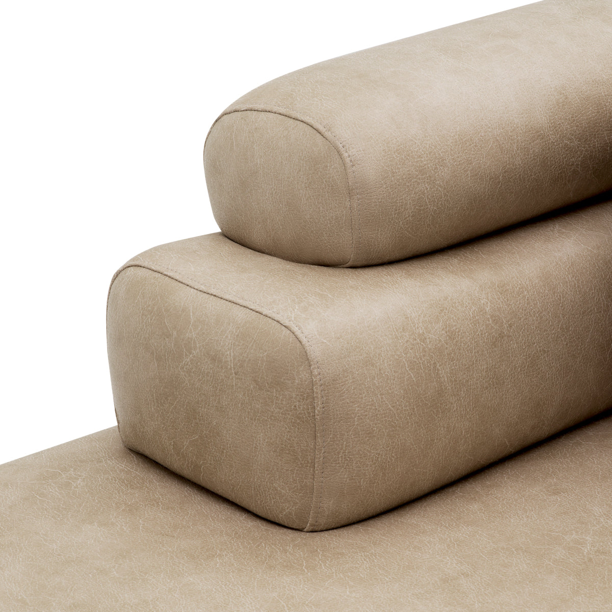 Beige Leather Sofa Marvella | Eichholtzmh.com