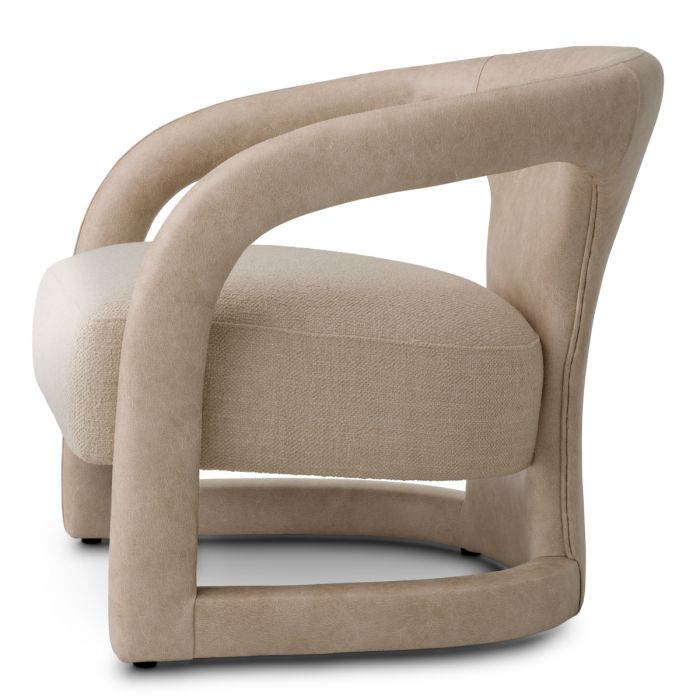 Chair Voletta faux leather valente beige renato ecru