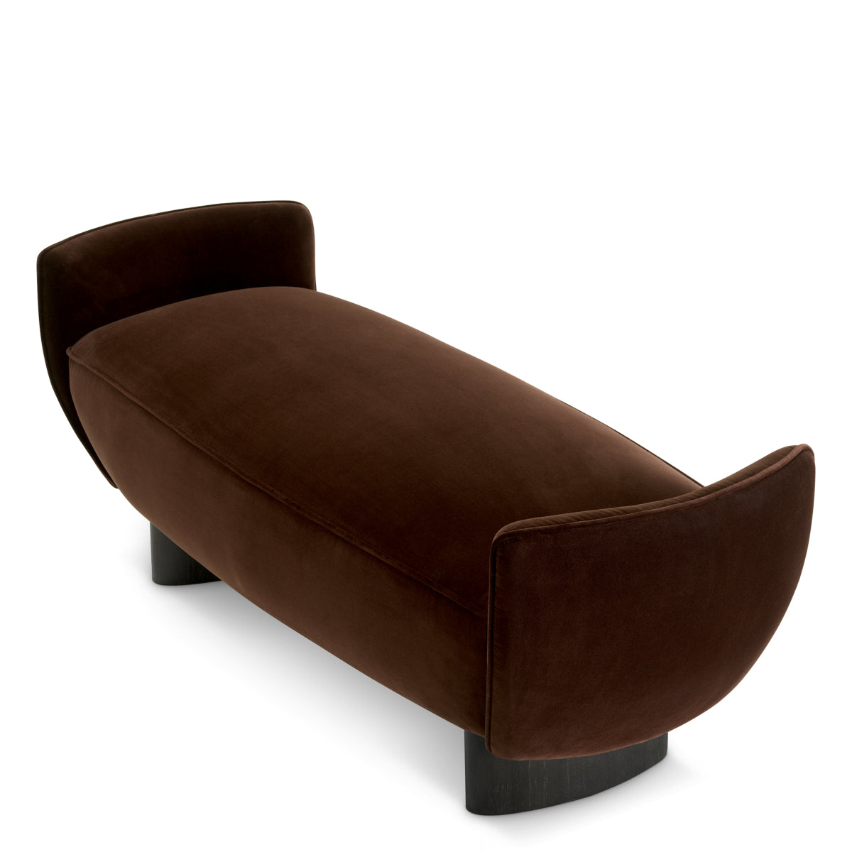 Brown Velvet Bench Stirling | Eichholtzmh.com