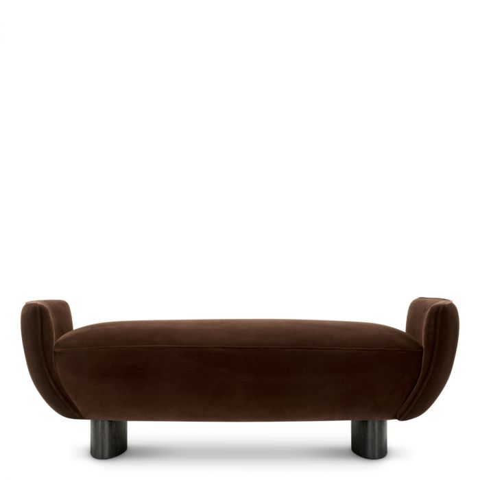 Bench Stirling sonoma brown velvet