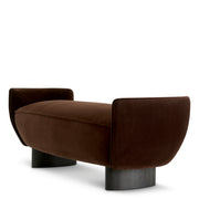 Brown Velvet Bench Stirling | Eichholtzmh.com