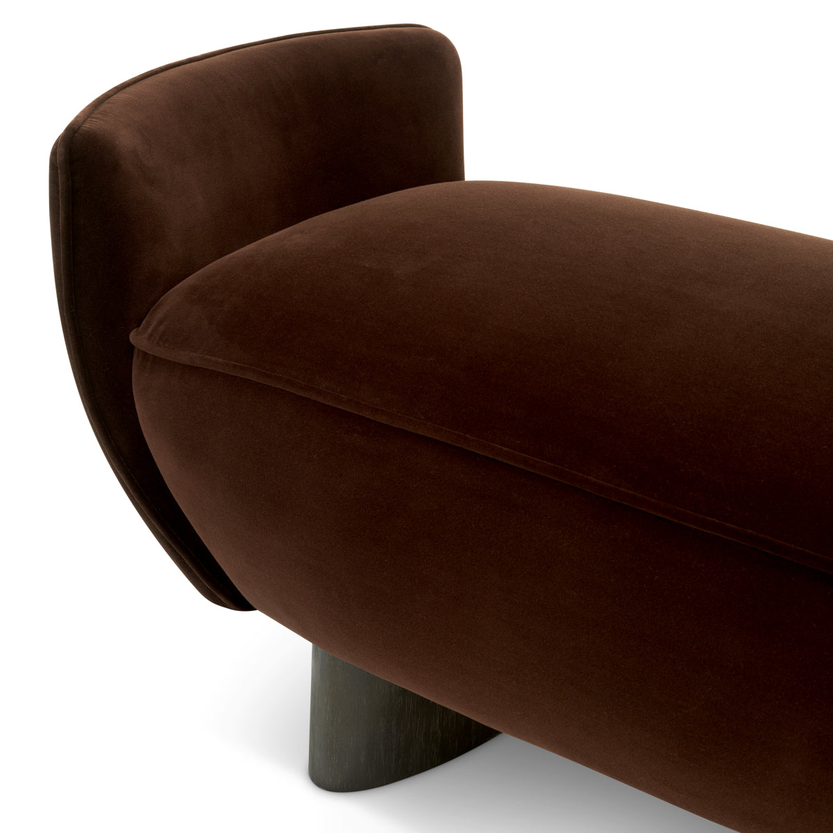 Brown Velvet Bench Stirling | Eichholtzmh.com
