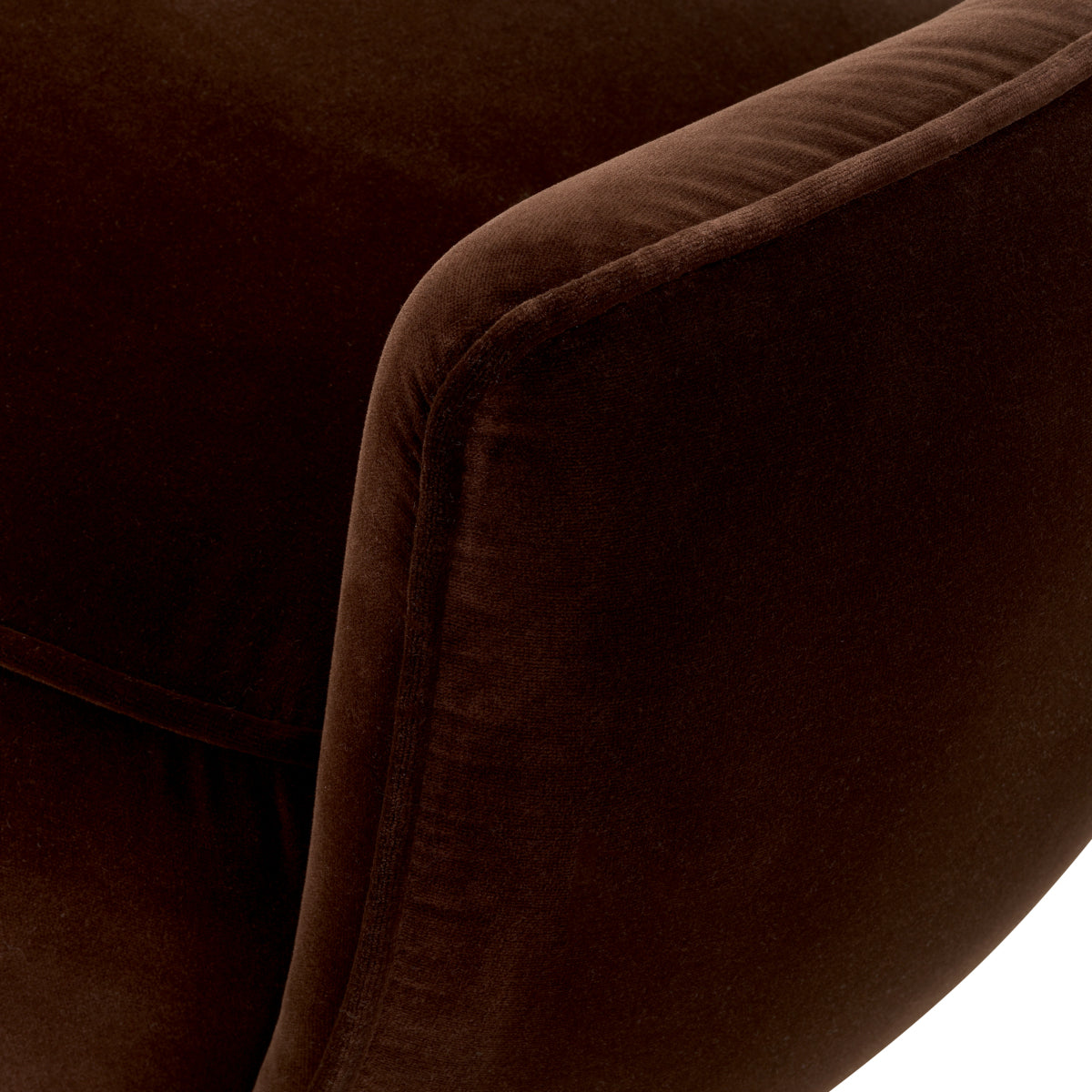 Brown Velvet Bench Stirling | Eichholtzmh.com