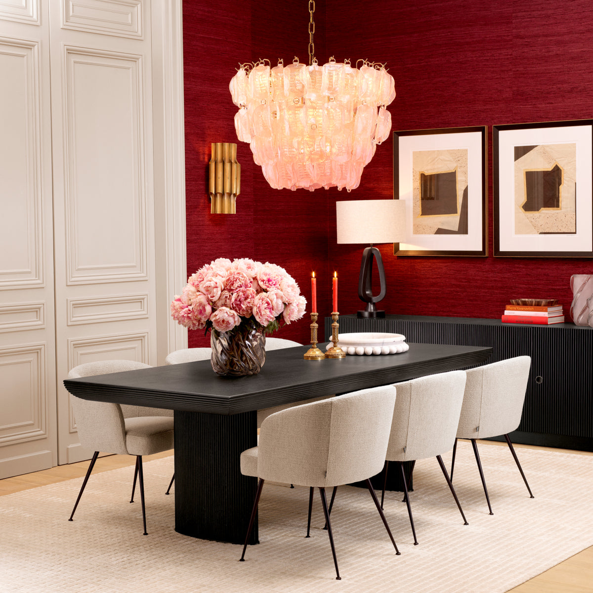 Fabric Upholstered Dining Armchair Aiden | Eichholtzmh.com