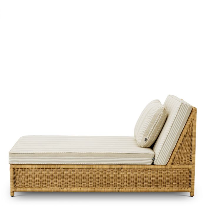 Outdoor Modular Daybed Hampton Single faux rattan saville beige