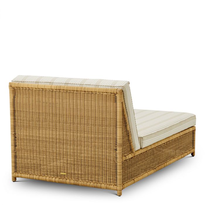 Outdoor Modular Daybed Hampton Single faux rattan saville beige