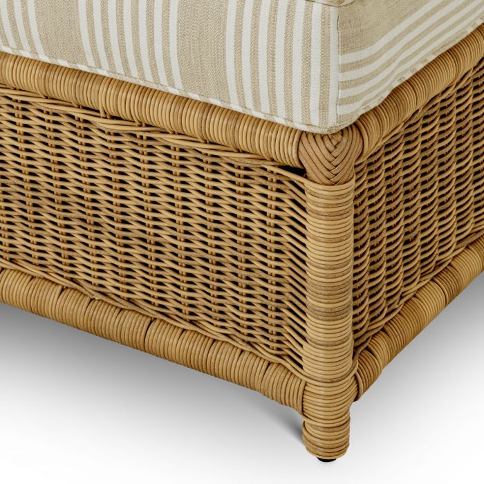 Outdoor Modular Daybed Hampton Single faux rattan saville beige