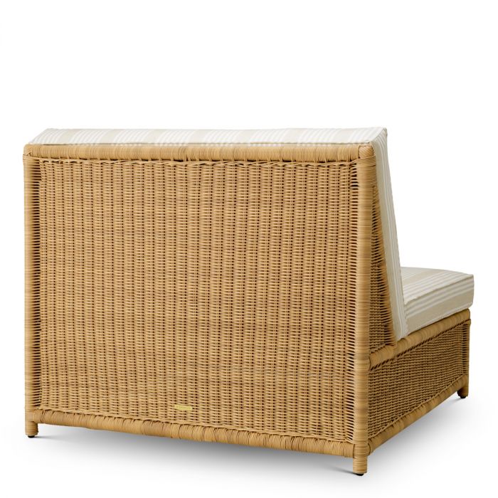 Outdoor Modular Chair Hampton faux rattan saville beige
