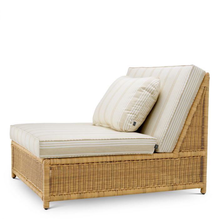 Outdoor Modular Chair Hampton faux rattan saville beige