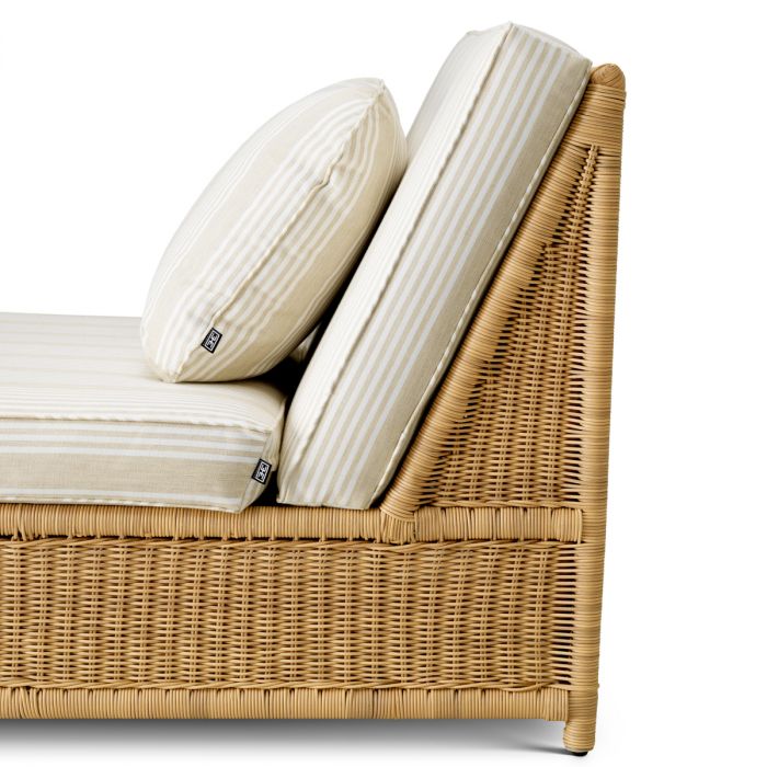 Outdoor Modular Chair Hampton faux rattan saville beige