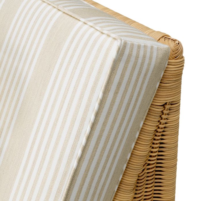 Outdoor Modular Chair Hampton faux rattan saville beige